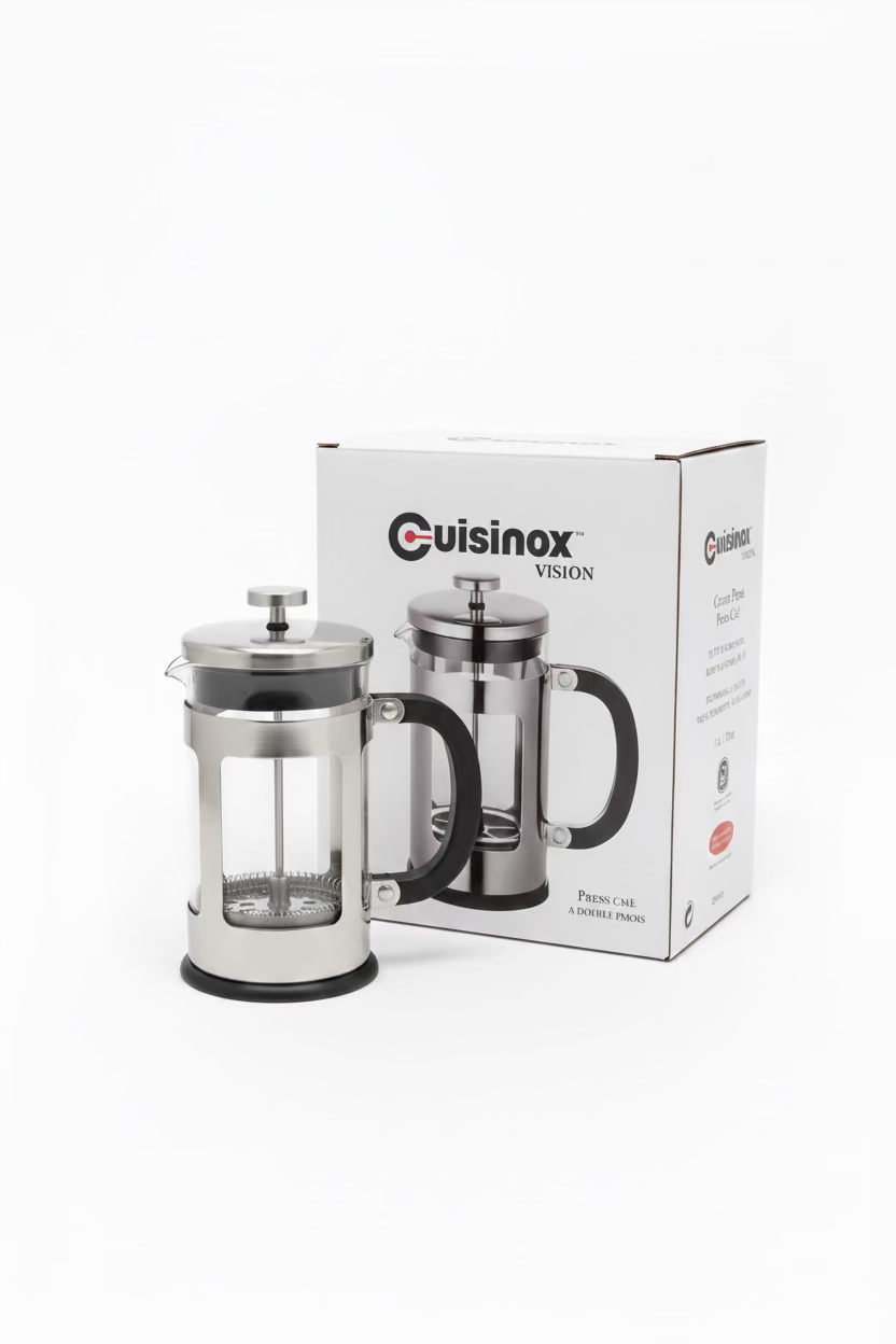 Prensa francesa de vidrio Cuisinox con junta de silicona en el filtro