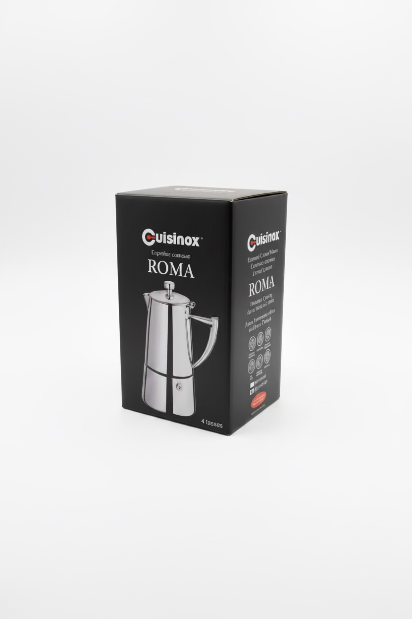 Cafetera espresso Moka de acero inoxidable Cuisinox Roma