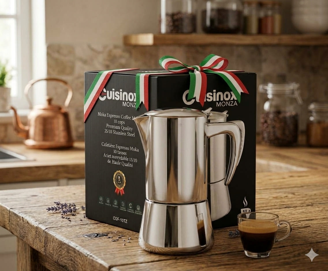 Cuisinox Monza Stovetop Moka Espresso Coffee Maker