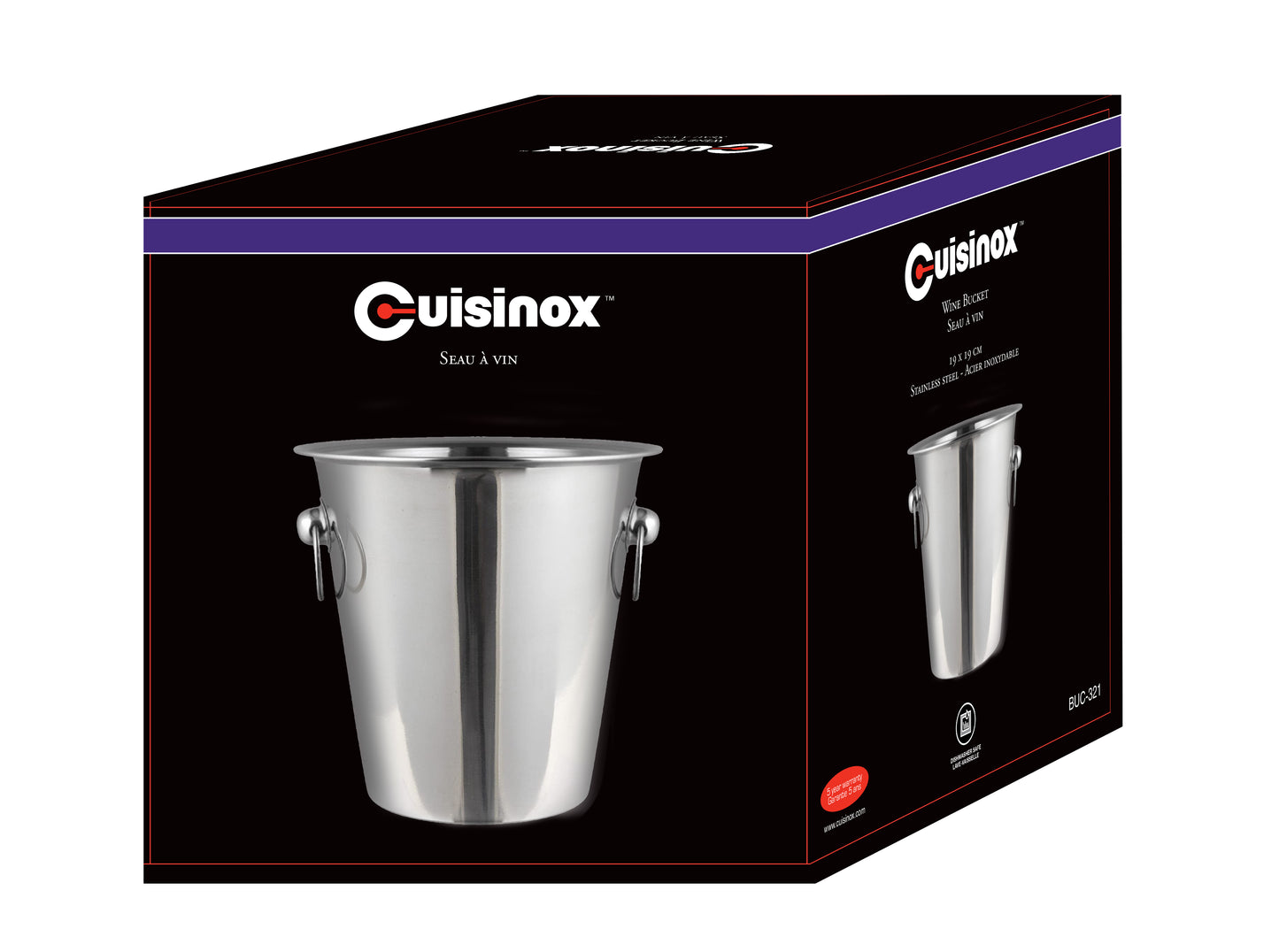 Cubo para champán/vino Cuisinox - En caja de regalo