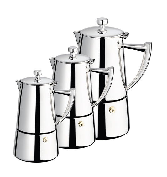 Cuisinox Roma Stainless Steel Stovetop Moka Espresso Maker