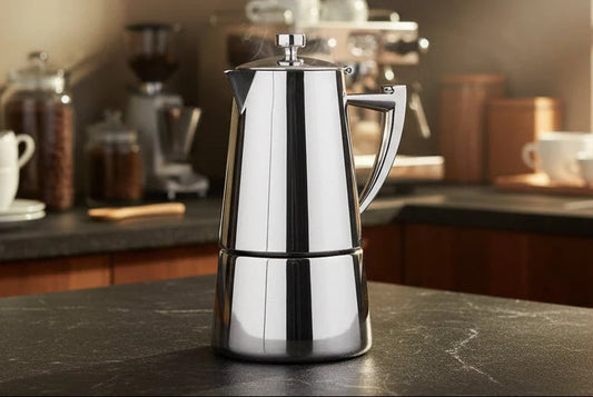 Cafetera espresso Moka de acero inoxidable Cuisinox Roma
