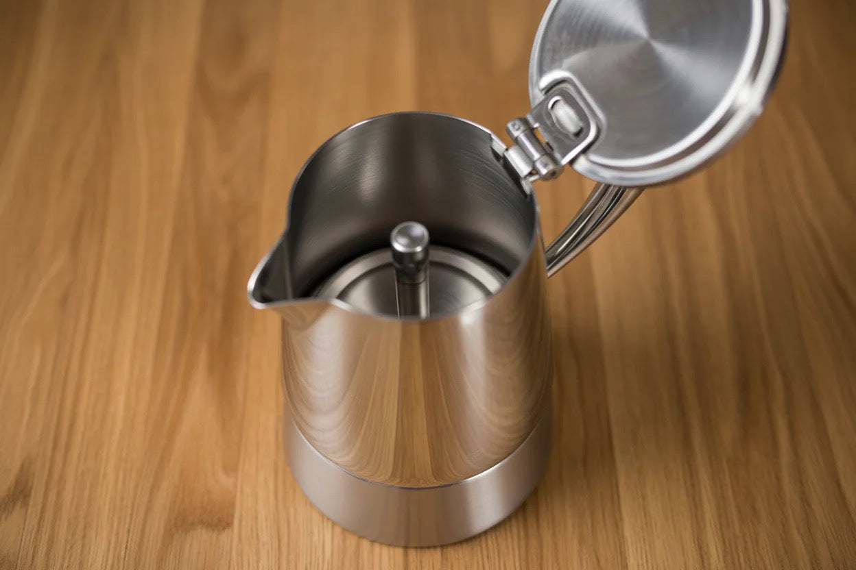 Cafetera espresso Moka de acero inoxidable Cuisinox Roma