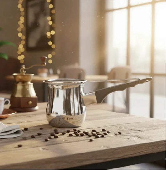 Cuisinox Matcha Tea and Chai Masala Stove Top Pot and Fine Mesh Strainer Set