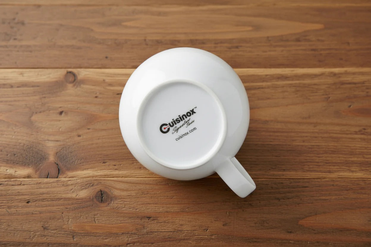 Cuisinox Signature Series Juego de 4 tazas de café expreso, porcelana blanca