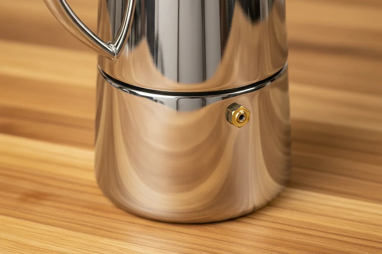 Cafetera espresso Moka de acero inoxidable Cuisinox Roma