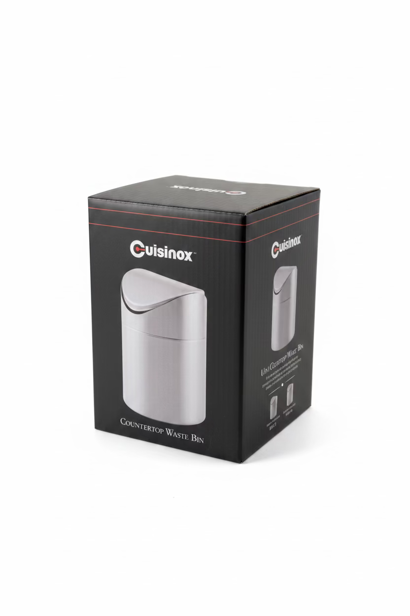 Bac à compost de comptoir Cuisinox en acier inoxydable, capacité de 2 litres