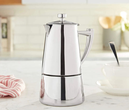 Machine à expresso Moka sur cuisinière en acier inoxydable Cuisinox Roma