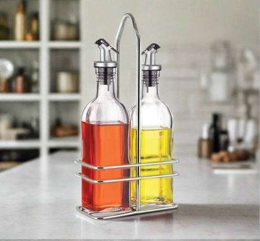 Cuisinox Oil & Vinegar Cruet Set with Caddy