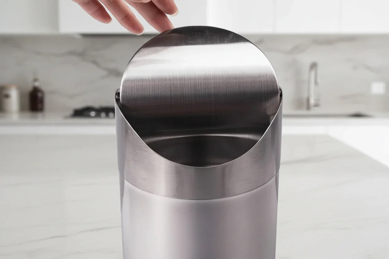 Cuisinox Counter-Top Compost Bin in Stainless Steel 2 quart capacity