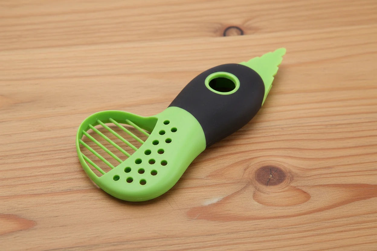 Cortadora de aguacate 3 en 1 Cuisinox, verde, cuchillo multifuncional