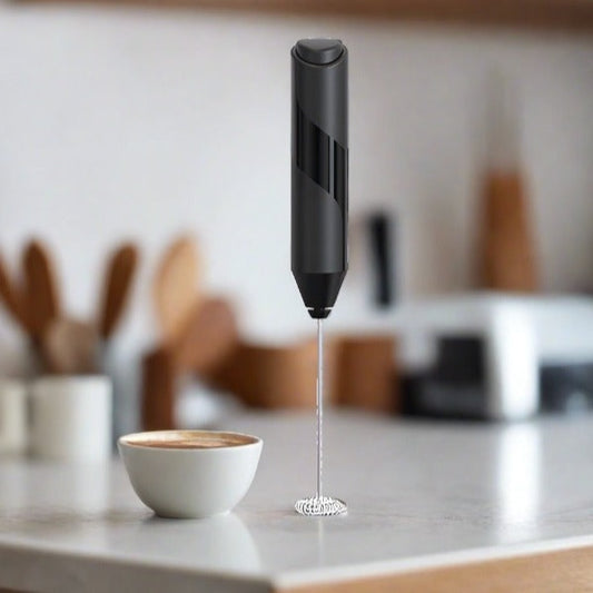 Cuisinox Milk Frother Handheld Electric Foam Maker with Stainless Whisk