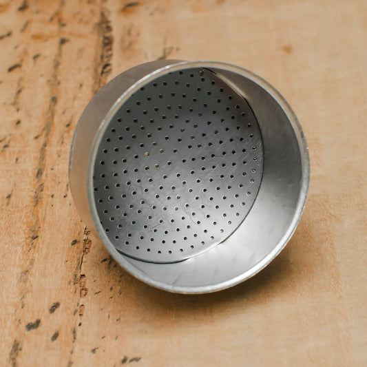Funnel Filters for Aluminum Moka Espresso Makers sizes 1, 2, 6, and 12 cup