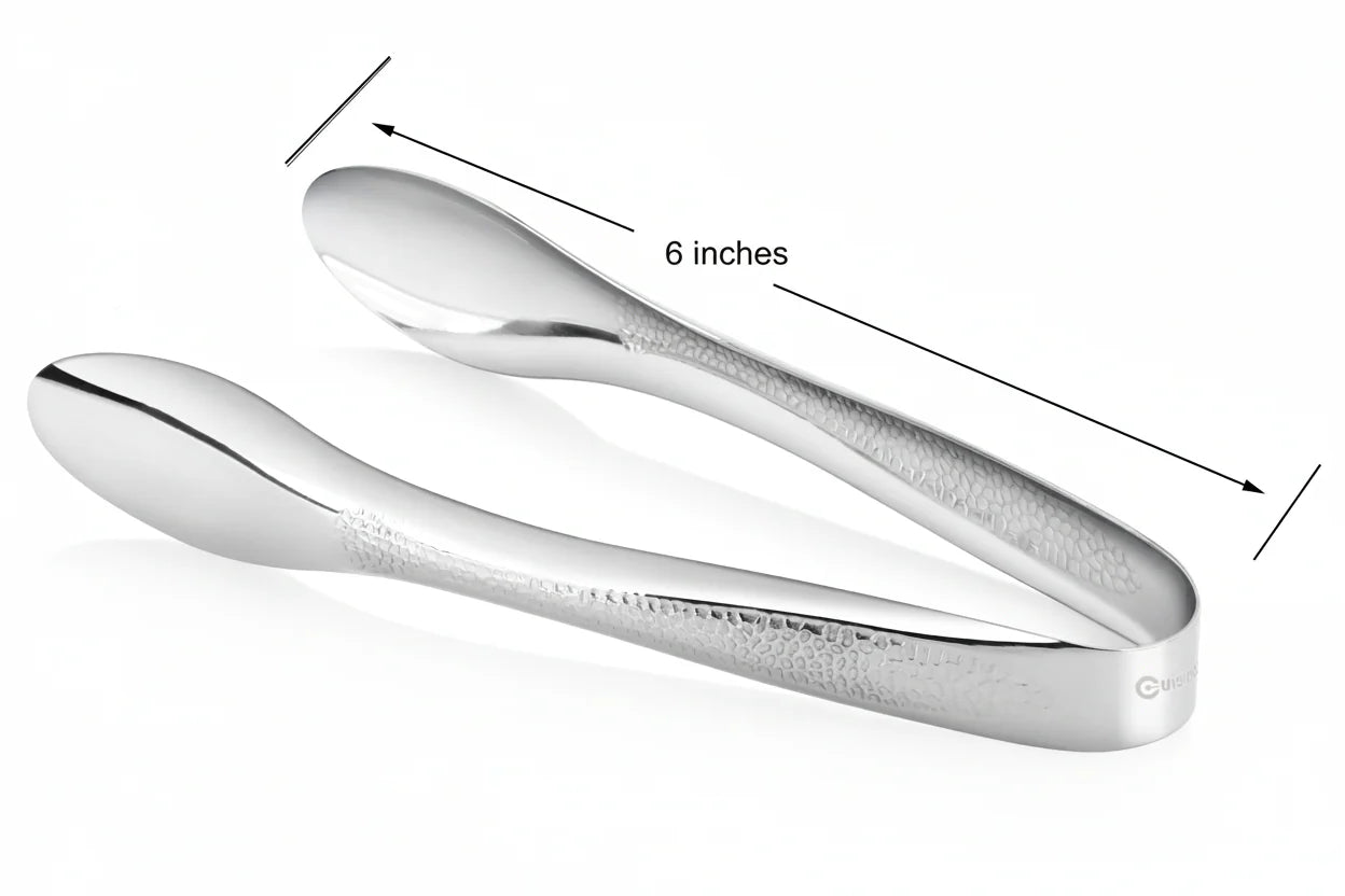 Pinzas para servir Cuisinox martilladas a mano, acero inoxidable