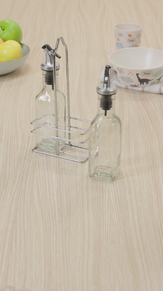 Juego de vinagrera y vinagrera Cuisinox con carrito