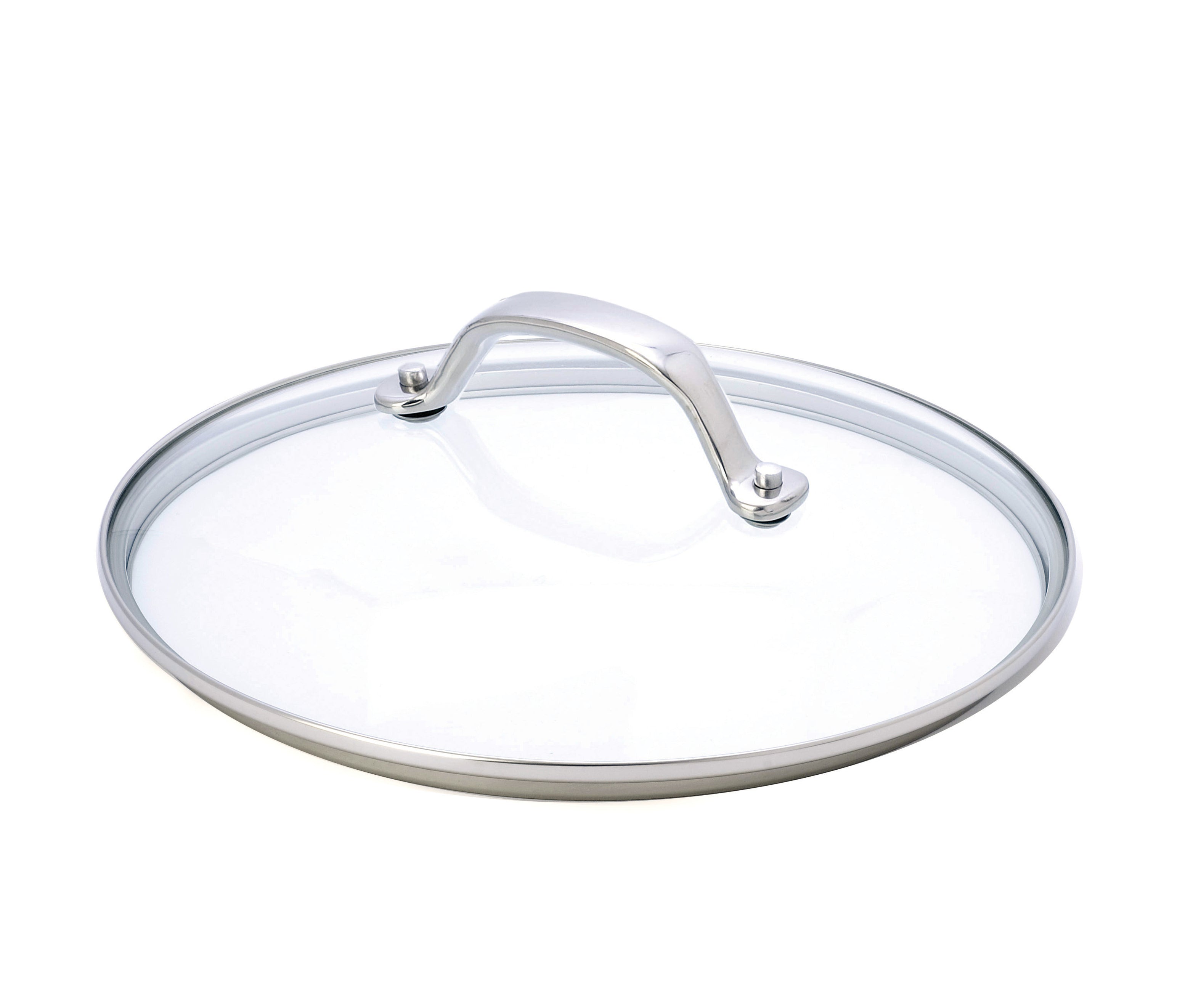 Cuisinox Tempered Glass Cover with Riveted Stainless Steel Handle