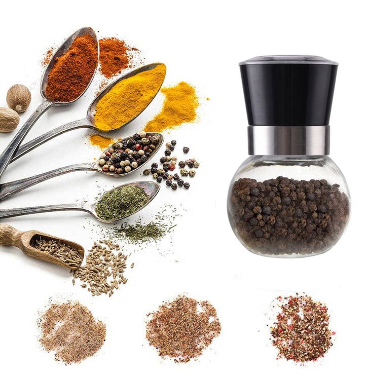 Cuisinox Salt / Pepper / Flax Seed Mill; Black